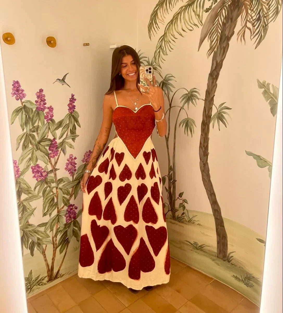 Vestido Maxi Coração