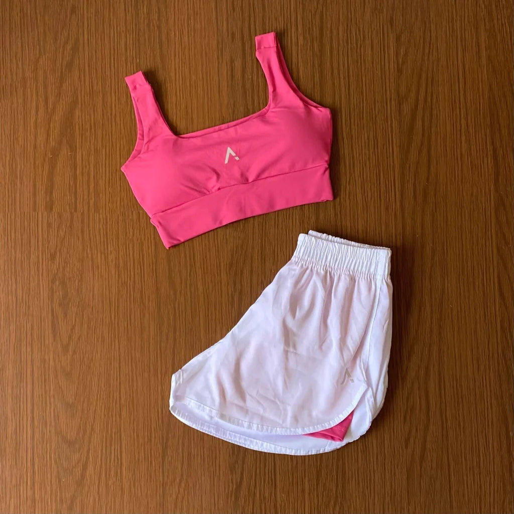 Conjunto Advance ( Top com bojo + Short Duplo )