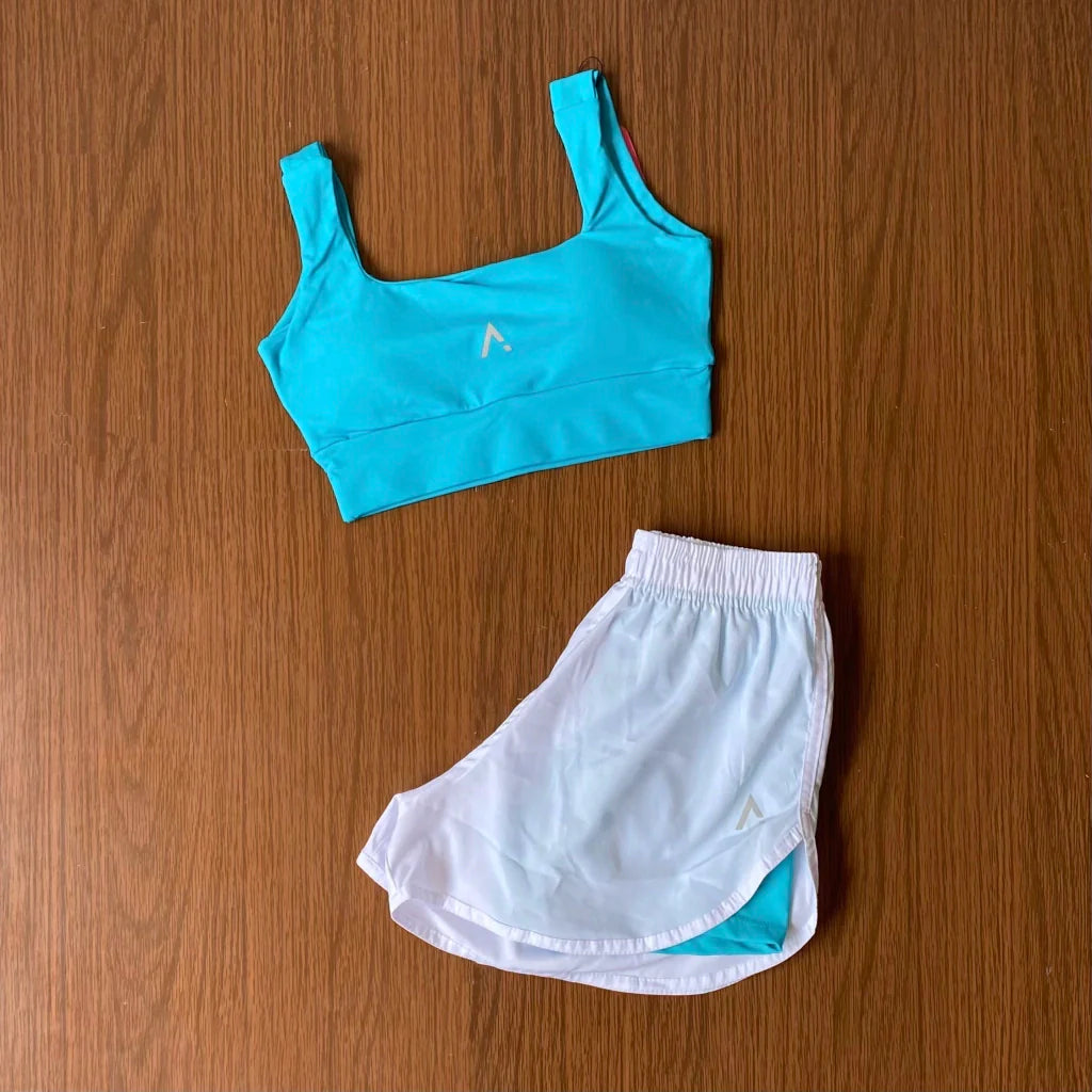 Conjunto Advance ( Top com bojo + Short Duplo )