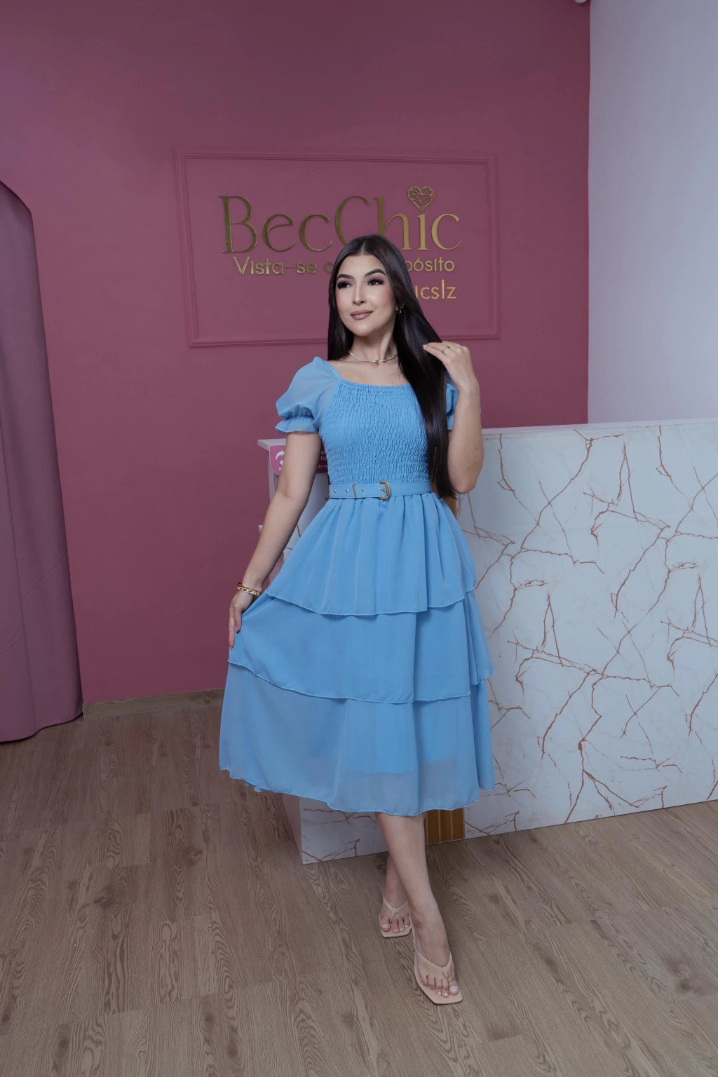 Vestido Emanuela Azul