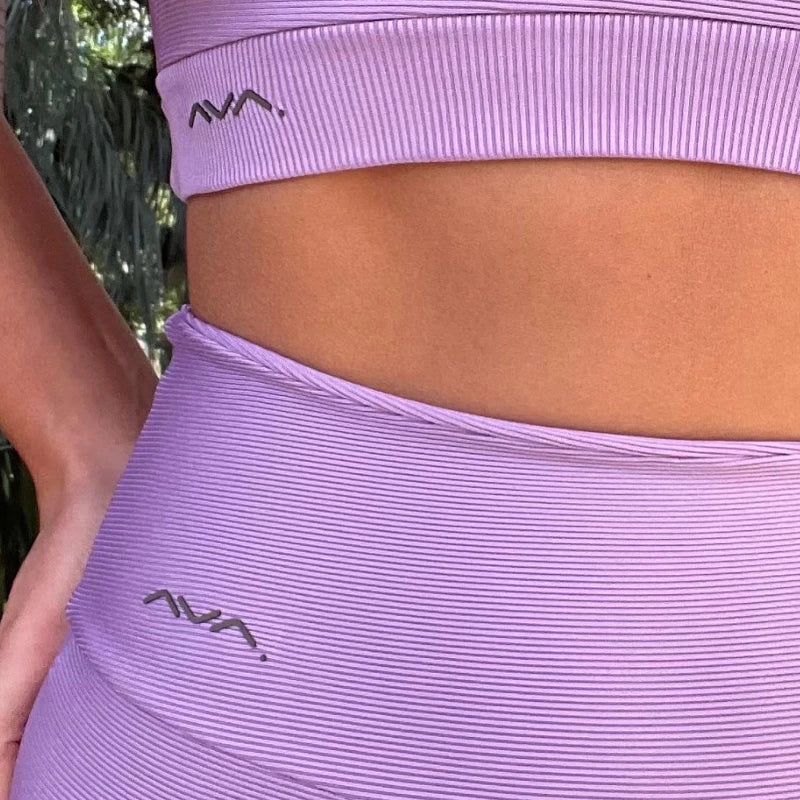 Conjunto Feminino Academia Top e Legging Com Bolso