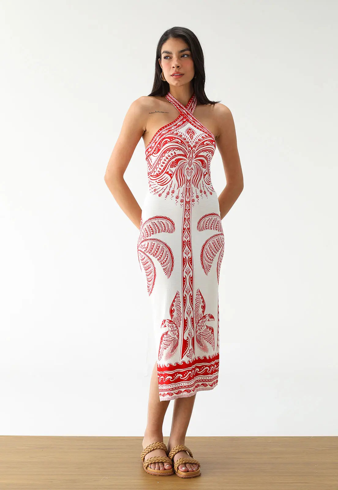 Vestido Midi Coqueiro Majestos