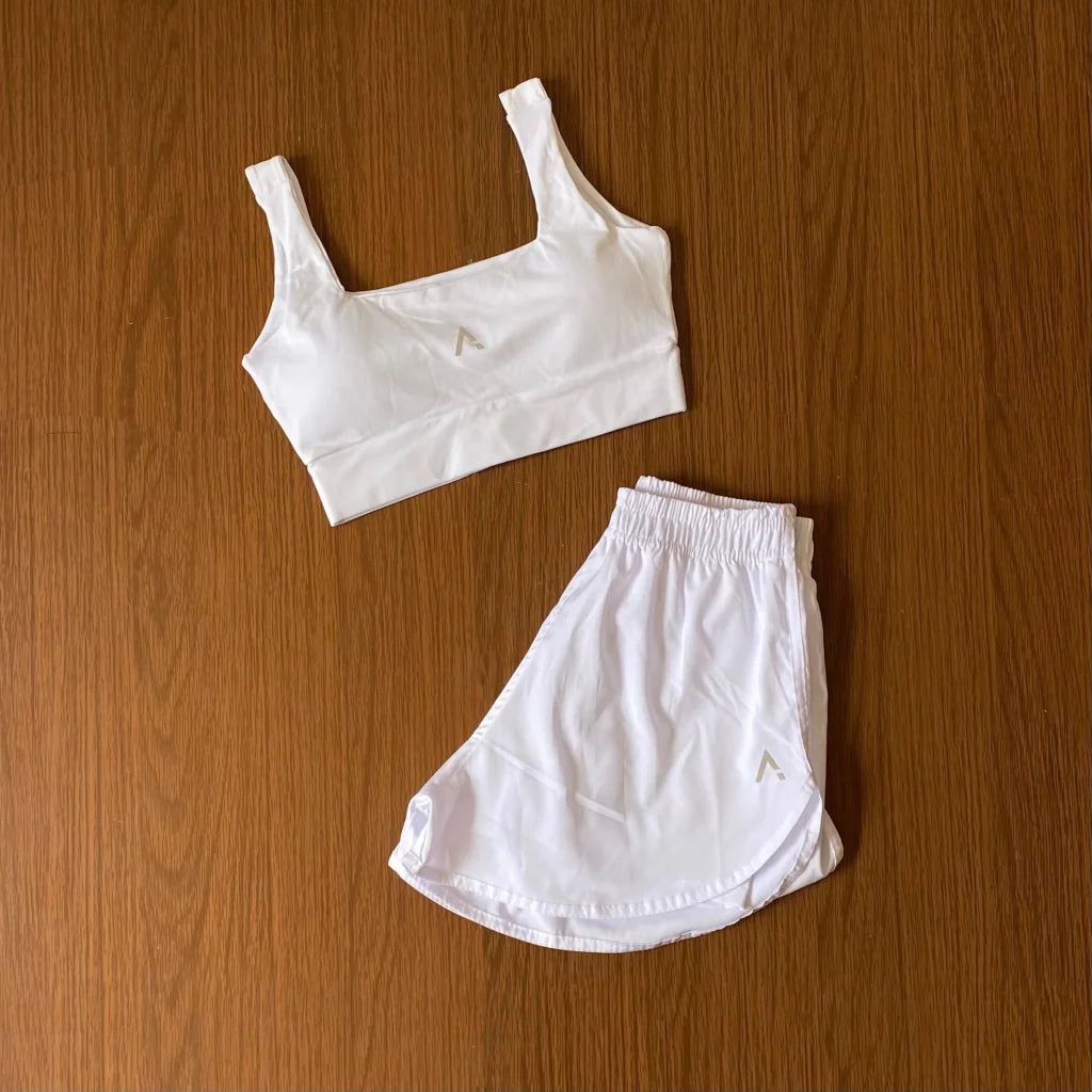 Conjunto Advance ( Top com bojo + Short Duplo )