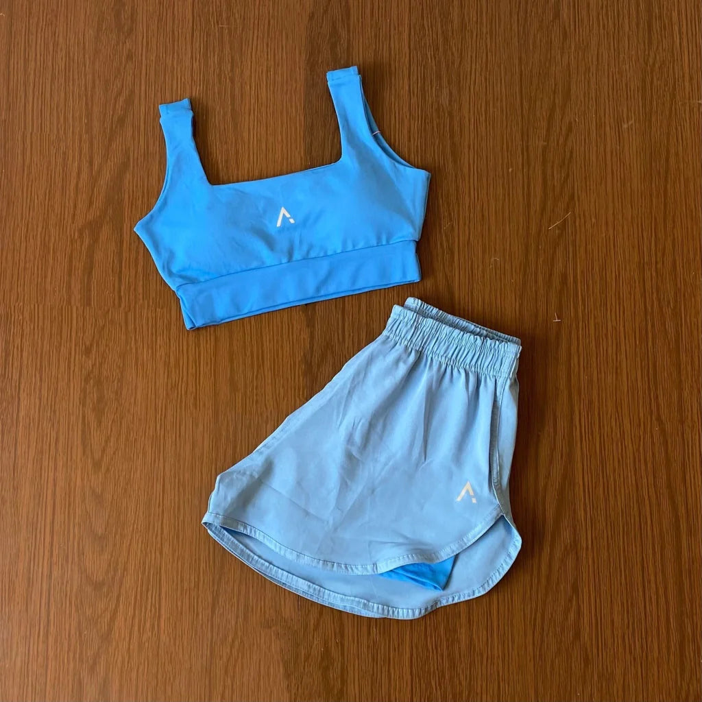 Conjunto Advance ( Top com bojo + Short Duplo )