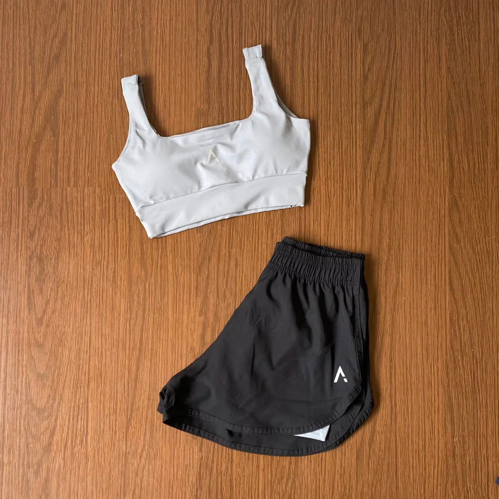 Conjunto Advance ( Top com bojo + Short Duplo )