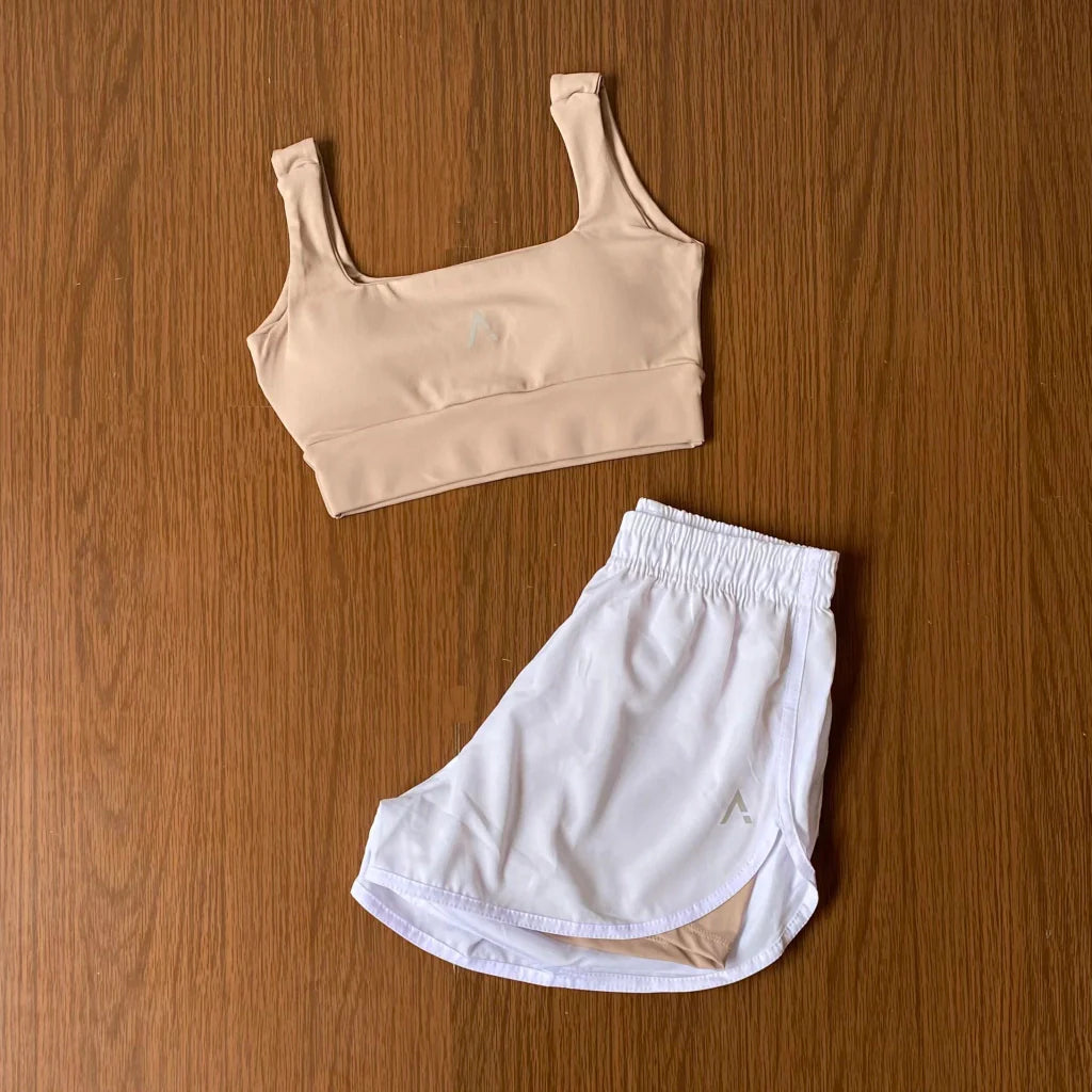 Conjunto Advance ( Top com bojo + Short Duplo )