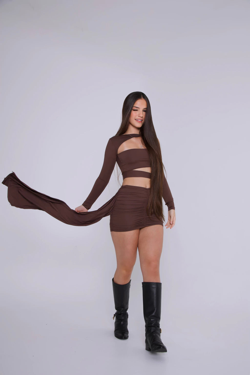 Conjunto Dior Marrom