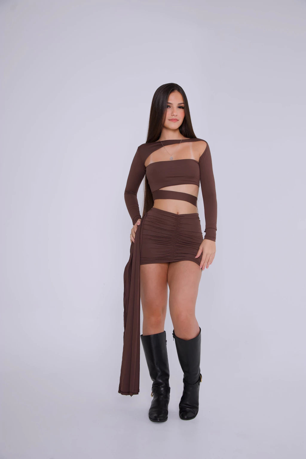 Conjunto Dior Marrom